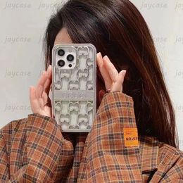 Hollow Out Luxury Silver G Case Designer Telefoon hoes mode Gold Frame Phonecase voor iPhone 14 Pro Max Plus 13 12 11 Shockproof Shell