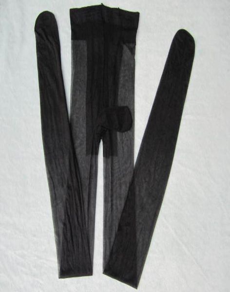 creux de bas sexy chaussettes pénis collants bordeaux femelles en maille noires collants