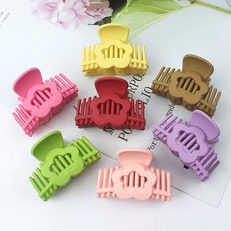 Pinces à cheveux en forme de fleur colorée d'été ajourées pour femmes et filles, pinces à cheveux douces de plage, épingles à cheveux, Barrettes de crabe de requin, accessoires pour cheveux 2882