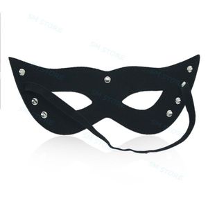 Bondage Holloween Party Open Eye Women Masquerade Fancy Sexy Cat Eye Costume #R78