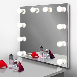 Kit de lumières de miroir de courtoisie de style de lampe de mur LED avec la lumière dimmable 10 ampoules pour la table de maquillage réglée dans l'habillage