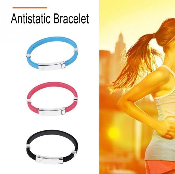 Pulsera de brazalete de holograma Banda antiestática Antiatatic Store Care Silicone8872604