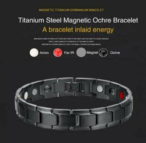Bracelet hologramme Bracelet d'énergie thérapeutique Bracelet en acier inoxydable Thérapie magnétique 9823462