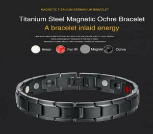 Bracelet d'hologramme Bracelet d'énergie thérapeutique Bracelet en acier inoxydable Thérapie magnétique 7925913