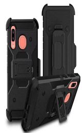 Holster Case voor iPhone11 iPhone 12 Mini Pro Max Note10 S20 S30 K51 A20 A10E A30 A70 A7 RUGGED STARM BESCHERMING W BANKSTANDBELT 8759050