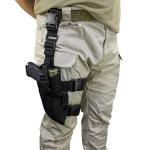 Holsters drop been tactical dij pistool pistool holster met tijdschriftzak airsoft rechter handpistolen kas in verstelbare riem voor mannen