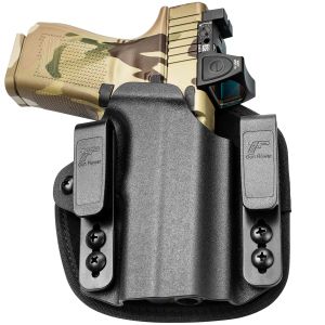 Holsters Gunflower Kydex et Nylon Hybrid Universal IWB Holster avec des points rouges pour la plupart des modèles d'armes à feu