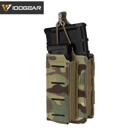 HOLSTERS IDOGEAR TACTICAL LSR 9MM 556 MAG POUCH DOUBLE MAG Carrière Single MOLLE POUCH LASER CUPT OUVERT TOP AIRSOFT 3569