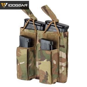 HOLSTERS IDOGEAR TACTICAL MAGAZINE SCHECH MAG Carrier Double Open Top 5.56pistol MOLLE AIRSOFT MAG POUPE 3546