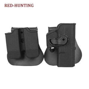 HOLSTERS IMI GUR HOLSTER DEFENSE DE DÉFENSE DE DÉFENSE Holster de pistolet pour Glock 17 19 22 23 9 mm Pouche de magazine Double