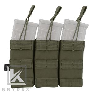 HOLSTERS KRYDEX 5.56 .223 MODULAR TRIPLE MAGAZINE SCHOUCH TACTICAL TOV TOP MOLLE PALS Mag Carrier pour tir militaire Hunting RG