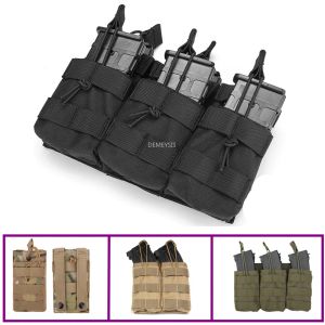 BOLAS DE MABIERNA MILITAR MILITAR POUCHAS SOLITAS DOBLE DOBLE Triple Tactical Molle P solas AK AR M4 AR15 Rifle Hunting Shooting Mag Pouch