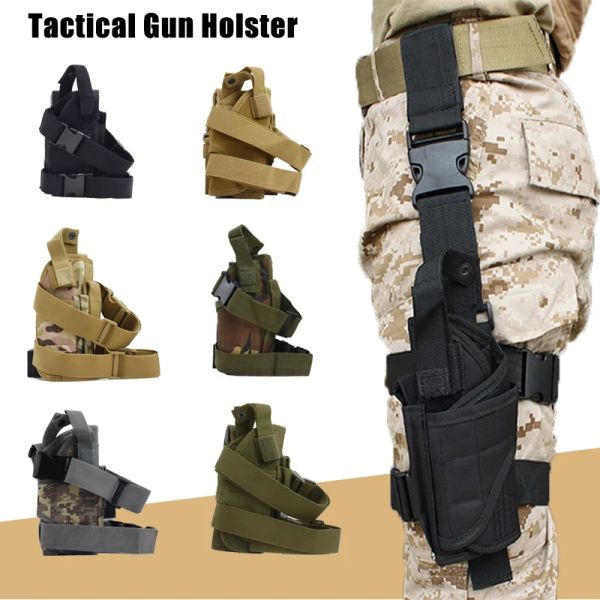 Holsters New Tactical Gun Holster Outdoor Sports Combat Combat Pistol Holster Cs War Accessoires Tactical Accessoires Right Cook Holster ajuste tous les pistolets