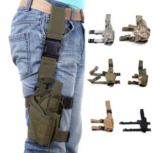 Holsters Pistol Holster Drop High Glock 17 19 Gun Holster Souche Military Nylon Holster Hurting Accessoires pour Glock Beretta Réglable