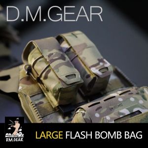 Holsas tácticas molle granada granada bolsa flashbang bolso ficticio cazador de cazas modulares de la revista Airsoft accesorio