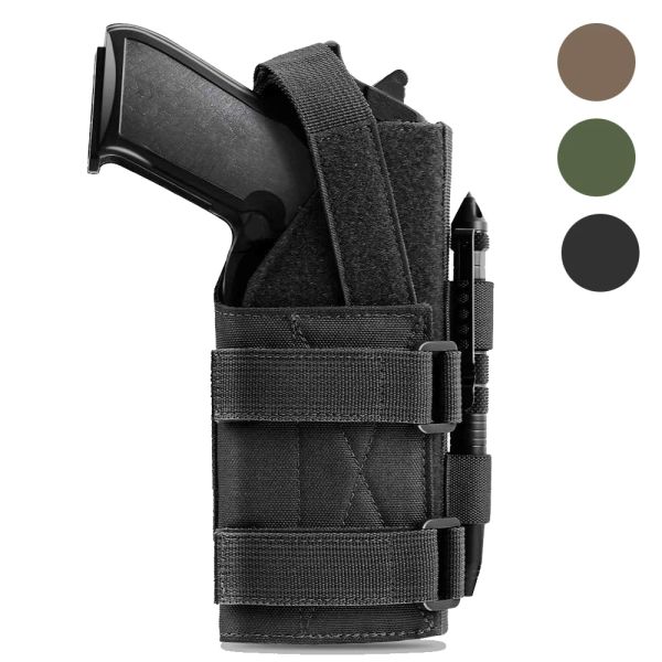 HOLSTERS TACTICAL MOLLE GURS Holster Belt Belt Pistol Holster for Universal Handgun Beretta Revoer Glock 1911 17 92 96 Airsoft Shotgun Pouche