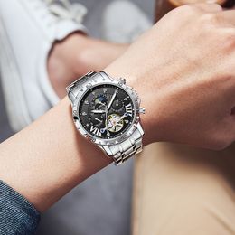 Holuns nieuw luxe herenhorloge origineel quartz uurwerk roestvrijstalen band