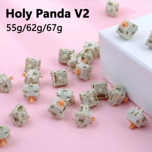 Heilige Panda V2 tactiele schakelaar 55g 62g 67g POM Switche mechanisch toetsenbord aangepaste DIY 3-pins schakelaars - swap GKM67 TM680 Anne Pro 240304