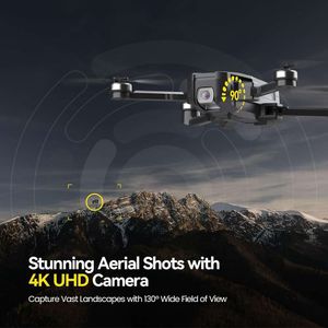 Heilige Stone HS720 GPS -drone met - 4K UHD, FAA Remote ID Compliant Minuten Flight Time, Foldable Quadcopter met borstelloze motor, Auto Return Home -functie inbegrepen