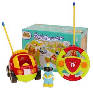 Heilige steen RC auto met muziekverlichting cartoon race elektrische radio afstandsbediening auto speelgoed voor baby boy peuters kinderen kinderen 201203