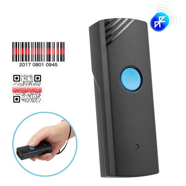 Holyhah M3 Mini Portable 1D 2D Bluetooth Barcode Scanner 2.4G Wireless QR Code Screen Image Reader for PDF417 Data Matrix 240416