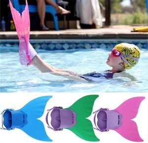 Inicio Ajustable Mermaid Swim Fin Buceo Monofin Natación Pie Flipper Mono Fin Fish Tail SwimTraining Para Niños Niños Regalos de Navidad JL1591