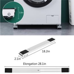 Home Appliance Furniture Dolly Mobile Rouleau de lave-linge réglable Heavy Duty Base Mobile Stand Fridge Mothable Bracket