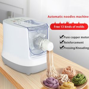 Home Automatische elektrische pasta -machine Automatische noedelmaker Maker Maker Dough Rolling Machine voor spaghetti Macaroni Dumpling Skin