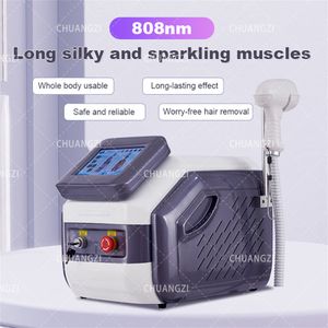 Home Beauty Instrument 2024 Snelkoelende ijslasermachine Titanium Microkanaal 12 Bars Diode Lazer 808 nm ontharingsapparaat 755 808 1064 nm haarverwijderaar