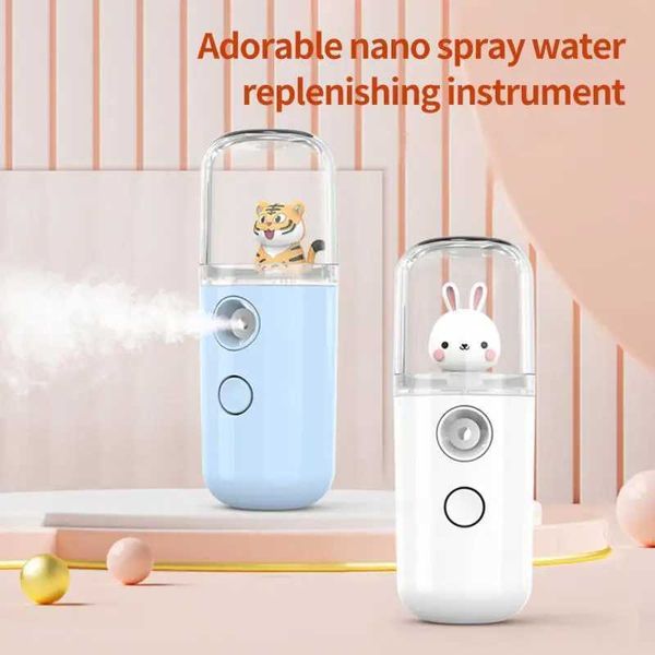 Home Beauty Instrument 30ml Mini Nano Face Spray USB Atomizer Facial Steam Beauty Humidificateur portable Hydrating Skin Soins Q240508