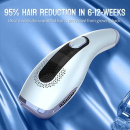 Home Beauty Instrument Deess GP592 Ice refroidi IPL Laser Épilation de cheveux Utilisez un appareil 2-en-1 Infinite Flash Facial et Body Bikini Q240507