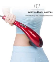 Home Beauty Instrument Electric Dolphin Massage Stick Stick Neck épaule Afficier Back MultifiConction Corps complet 220V Q240508