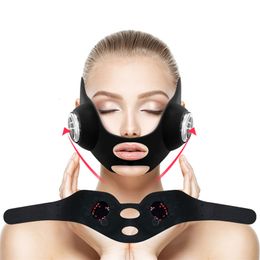 Accueil Instrument de beauté Masque électrique EMS Vibration à micro-courant En forme de V Levage du menton Serrer Anti-rides Soins de la peau Massage du visage 230621