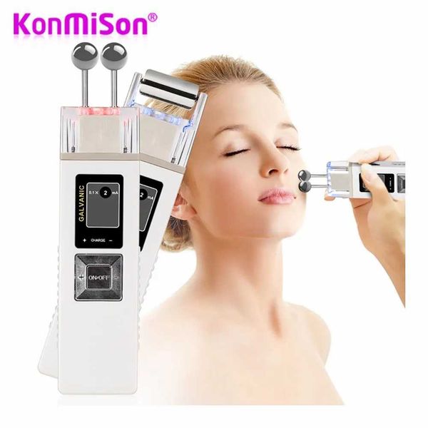 Home Beauty Instrument galvanisé micro actuel cutané durcissement machine de blanchiment Ion Charge anti-âge Massage Skin Skin Facial Spa Beauty Salon Q240508