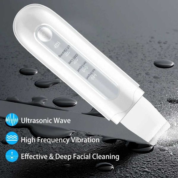 Home Beauty Instrument Hot Selling Momening Ultrasonic Nano ion Deep Nettoying Pores Facial Exfoliant Beauty Shaver Q240507