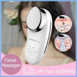 Home Beauty Instrument Mini Sonic Wave Massage Facial Massage Ion Ion Perfusion Care Vibration Deep Clean Cleaning Spa and Health Q240507