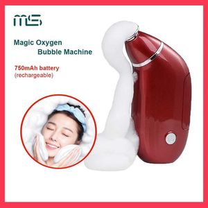 Home Beauty Instrument New Portable Magic Oxygen Machine à bulles pour le visage de la peau du visage en profondeur de beauté et d'outils de blanchiment Q240507