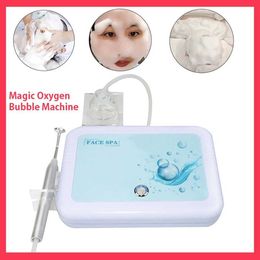 Home Beauty Instrument Oxygen Magic Machine Bubble Machine en profondeur Céversage de la peau douce Salon de réparation du visage Q240508