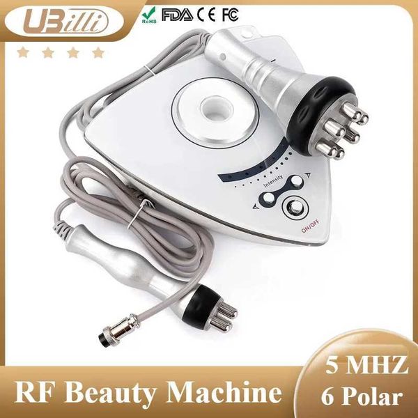 Home Beauty Instrument RF Beauty Machine Body Face Massager Retrosser les rides Équipement anti-âge Soulevez 6 pôles 5 MHz Soins de la peau Q240508