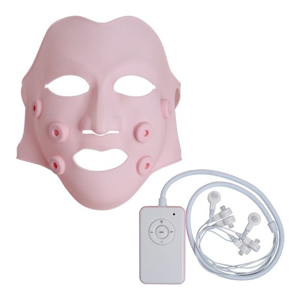 Inicio Instrumento de belleza Mascarilla facial de silicona Masajeador facial eléctrico EMS Terapia Imán antiarrugas Masaje Estiramiento facial SPA Máscara para el cuidado de la piel