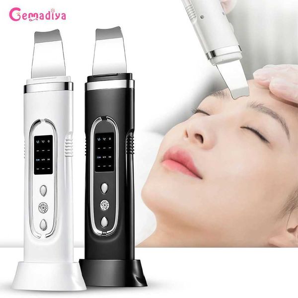 Home Beauty Instrument Ultrasonic Skin Scurbber Electric Facial Nettoyage Deep Hole Acné Retrait de tête noire PEULLAGE Machine de beauté équipe