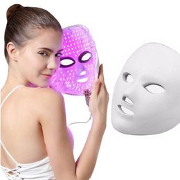 Home Beauty Machine 7 Colors Beauty Therapy Photon Led Facial Mask Light Skin Care Rejuvenation Wrinkle Acne Removal Face Beauty Spa Instrument
