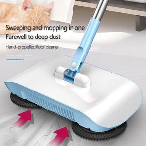 Home Broom Robot Vacuümreiniger Mop vloer Keuken Sweeper Huishouden Lazy Reinigingsgereedschap Hand Push Magic Sweeping Machine 240506