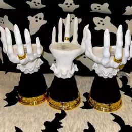 DÉCOR DE CANDLE HOME Stick Halloween Resin Tools Horror Witch Hand Single Wick Eve 921