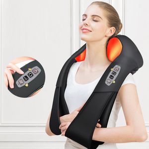 Home Car Electric Massager U Shape Shiatsu Cervical Back and Neck Massager Multifuncional Infrared Heated Massage Relax Machine CX200720