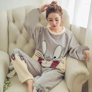 Vêtements à domicile 2024 Pyjama Femme d'hiver automne