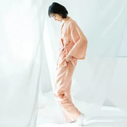 Vêtements à domicile 2024 printemps automne janpan pyjamas pour femmes de style somnifère à manches longues