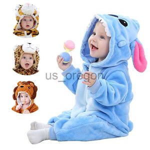 Vêtements pour la maison 23 ans Costumes d'animaux pour bébés unisexes pour tout-petits Onesie Halloween Dress Up Romper Soft Facecloth Pyjamas chauds et mignons x0902