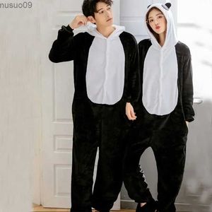 Vêtements à la maison Adult Animal Coins Panda Kigurumi Pyjamas Femmes Hiver Neutre Cat Vêtements Enfants Carton Flanelle Pajamasl2403