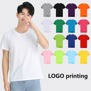 Home kleding katoen ronde nek huishoudelijke kleding adverteren shirt katoen t-shirt printable logo korte mouwen home werkkleding lt298